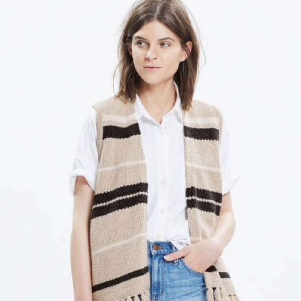 Madewell Fringe Sweater Vest